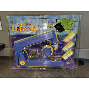 Vtg The Original BeDazzler Stud Rhinestone Setting Machine Kit Custom Hand Tool